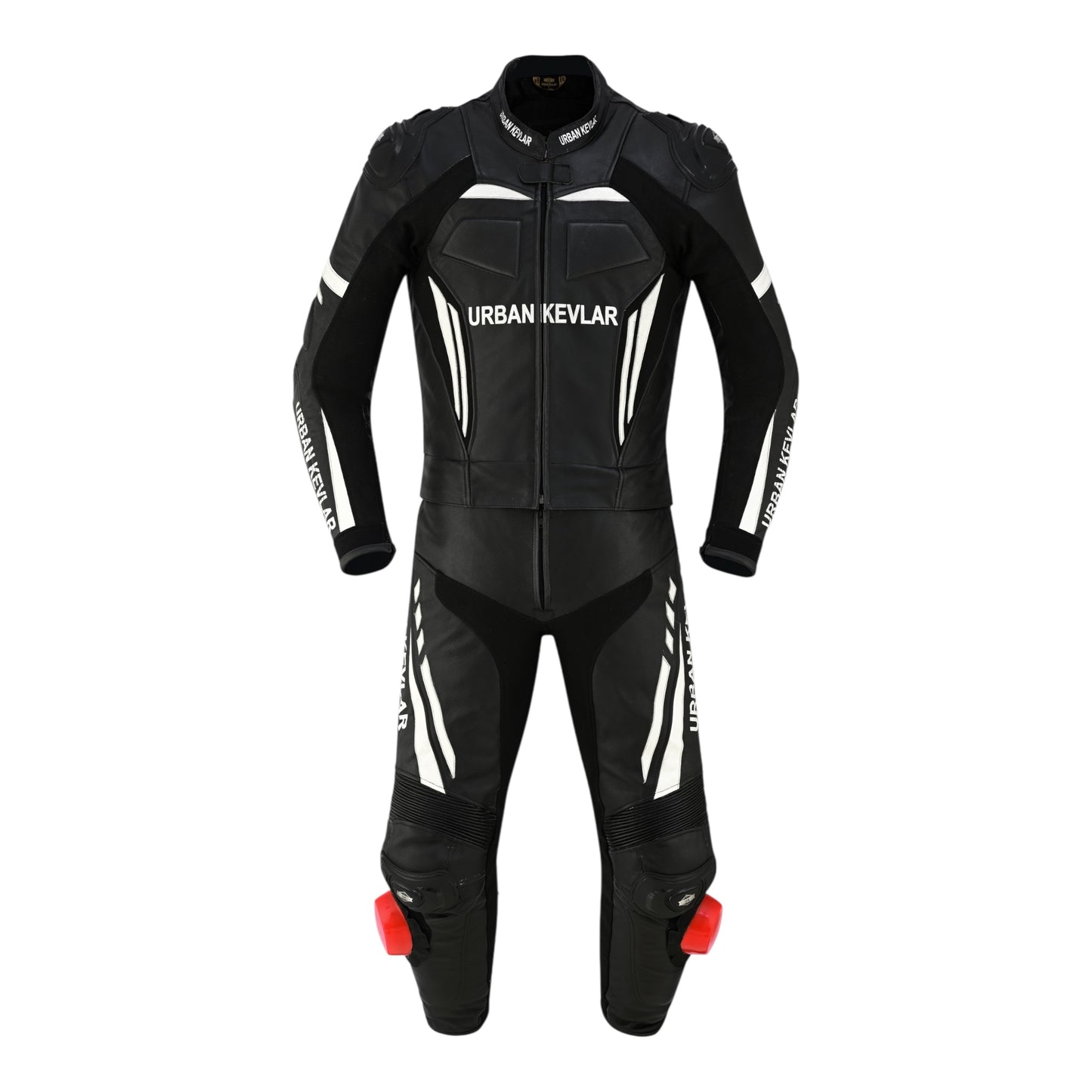 Urban Kevlar® Men’s Motorcycle Racing Leather Suit – Motorbike Riding Gear with CE Armor & Knee Sliders - Urban Kevlar