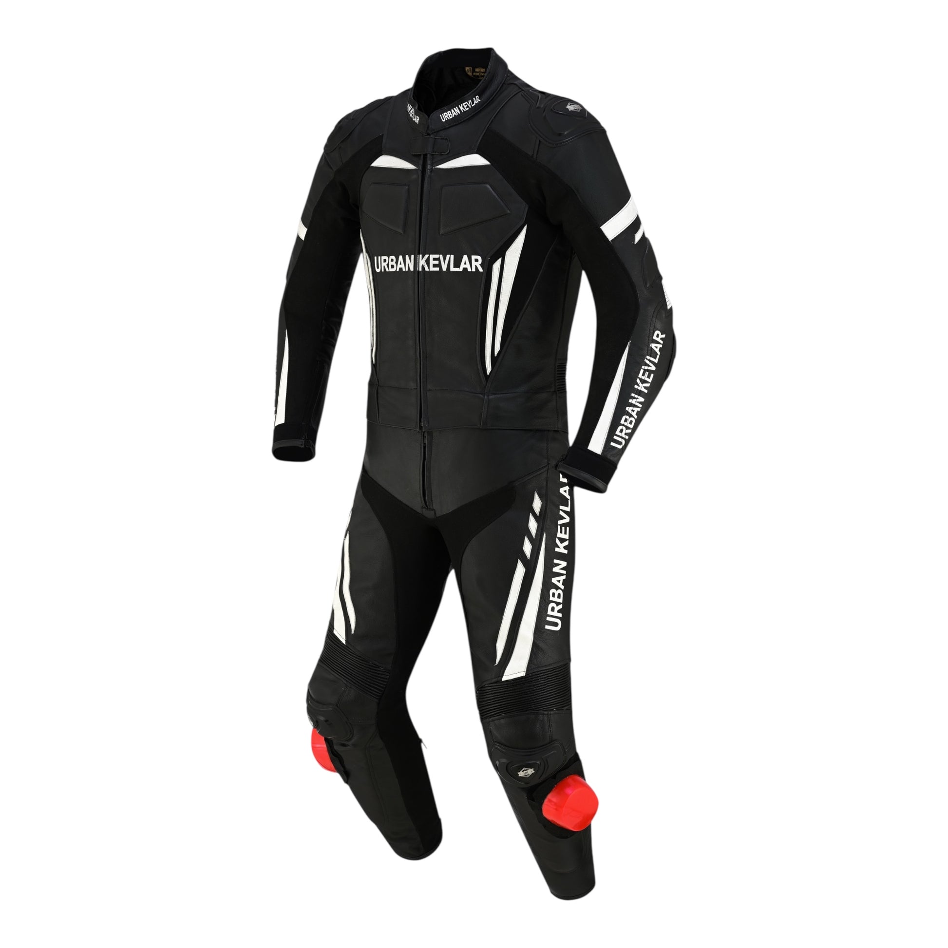 Urban Kevlar® Men’s Motorcycle Racing Leather Suit – Motorbike Riding Gear with CE Armor & Knee Sliders - Urban Kevlar
