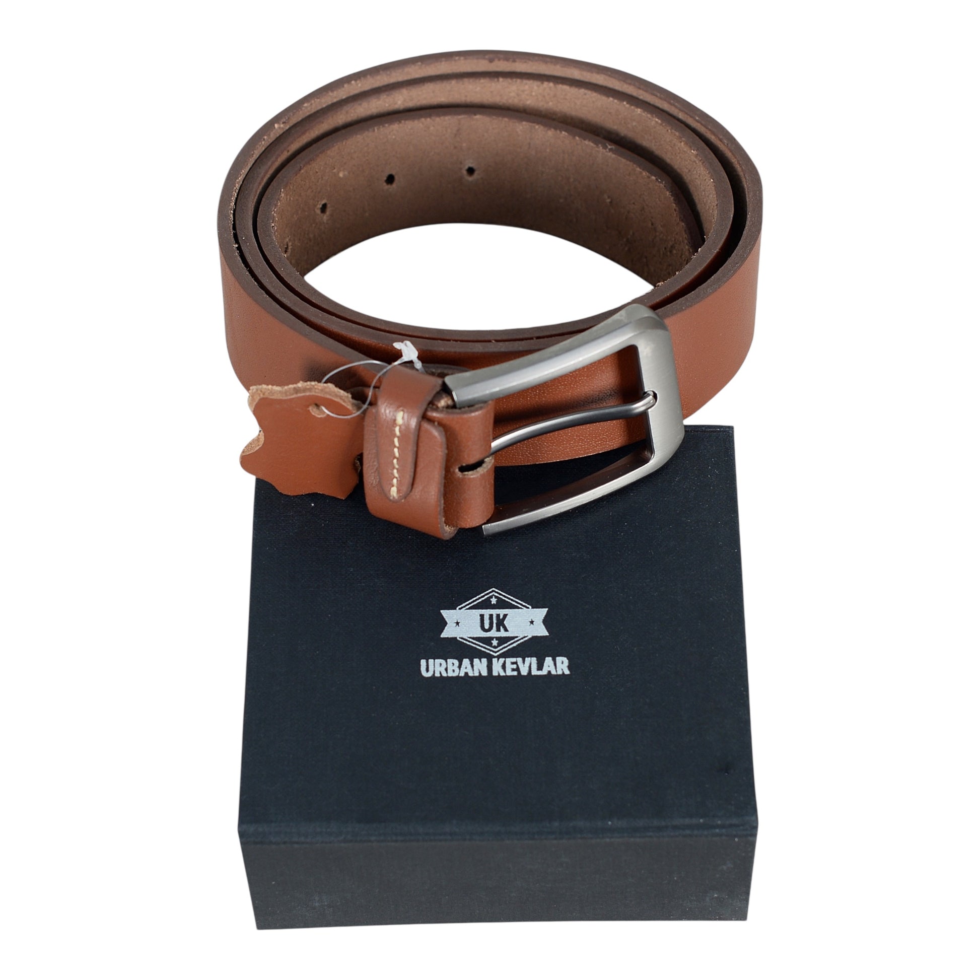 Urban Kevlar Genuine Leather Belt for Men and Women - Stylish & Durable, Perfect for Casual & Formal Wear - Premium Quality, Adjustable Sizes, Long Life Durability Chocolate - Urban Kevlar