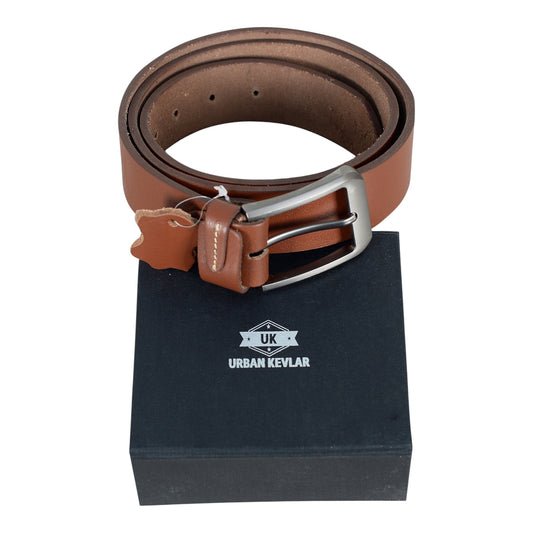 Urban Kevlar Genuine Leather Belt for Men and Women - Stylish & Durable, Perfect for Casual & Formal Wear - Premium Quality, Adjustable Sizes, Long Life Durability Chocolate - Urban Kevlar