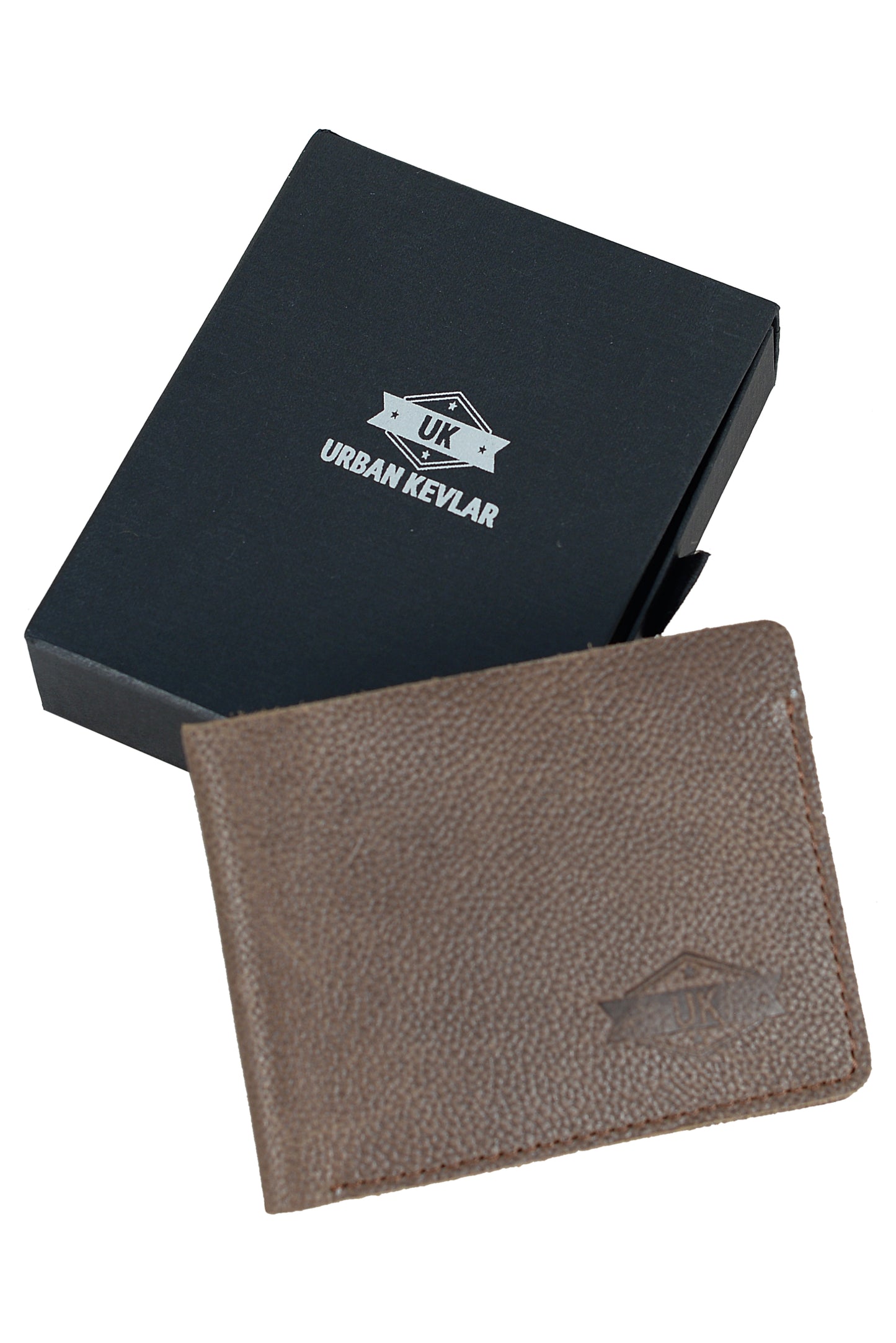 Urban Kevler Genuine Leather Bifold Wallet - Slim and Durable Design with Multiple Card Slots - Stylish Brown Men's Wallet 2 Colors - Urban Kevlar