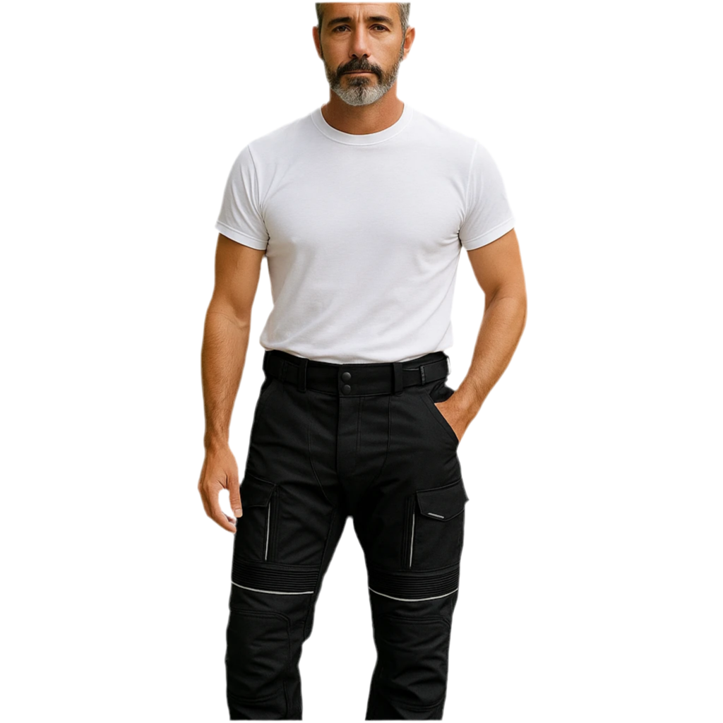 Urban Kevlar ® CORDURA Motorcycle Trousers CE Protectors Waterproof Black - Urban Kevlar