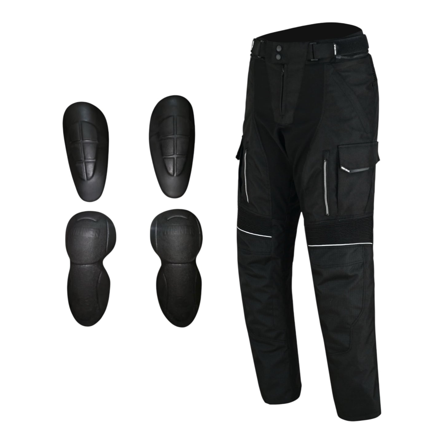 Urban Kevlar ® CORDURA Motorcycle Trousers CE Protectors Waterproof Black - Urban Kevlar