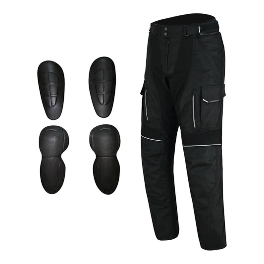 Urban Kevlar ® CORDURA Motorcycle Trousers CE Protectors Waterproof Black - Urban Kevlar