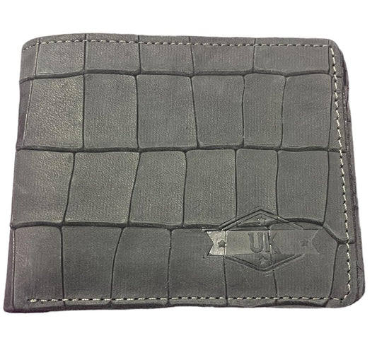 Urban Kevlar Premium Genuine Leather Wallet for Men - Slim, Bifold Wallet with Multiple Card Slots Crocodile Design - Urban Kevlar