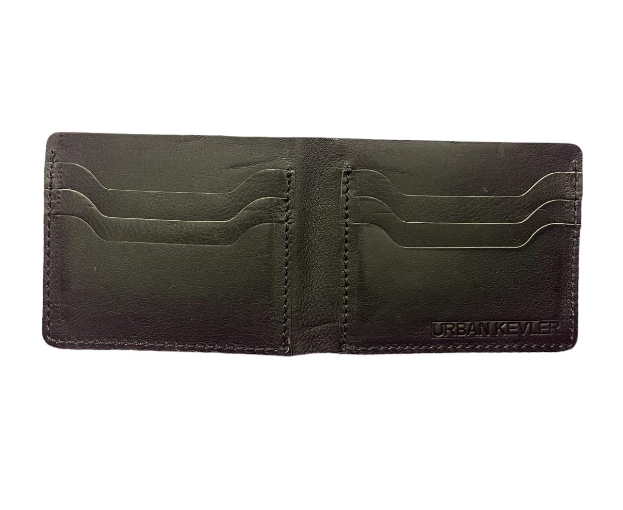 Urban Kevlar Classic Leather Wallet for Men - Soft Genuine Leather, Bifold, with Card Holder Slots and Cash Compartment 5 Colors - Urban Kevlar