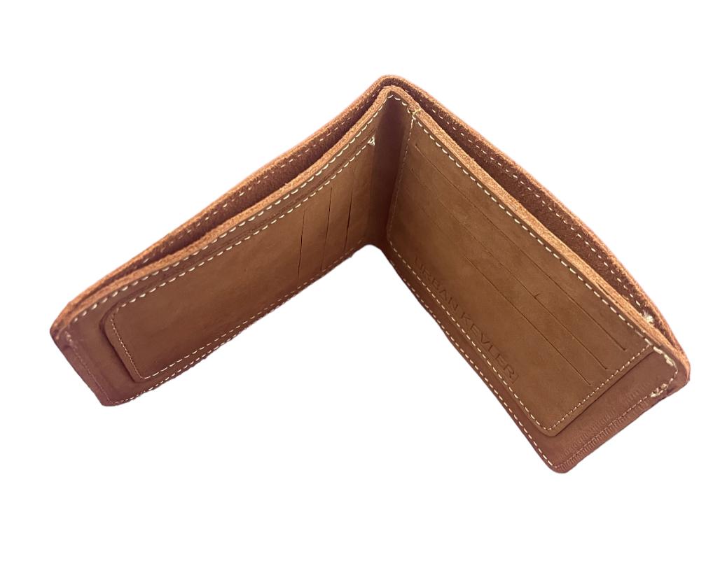 Urban Kevlar Genuine Leather Bifold Wallet for Men - Classic Design, Ample Storage Soft Leather Khaki - Urban Kevlar