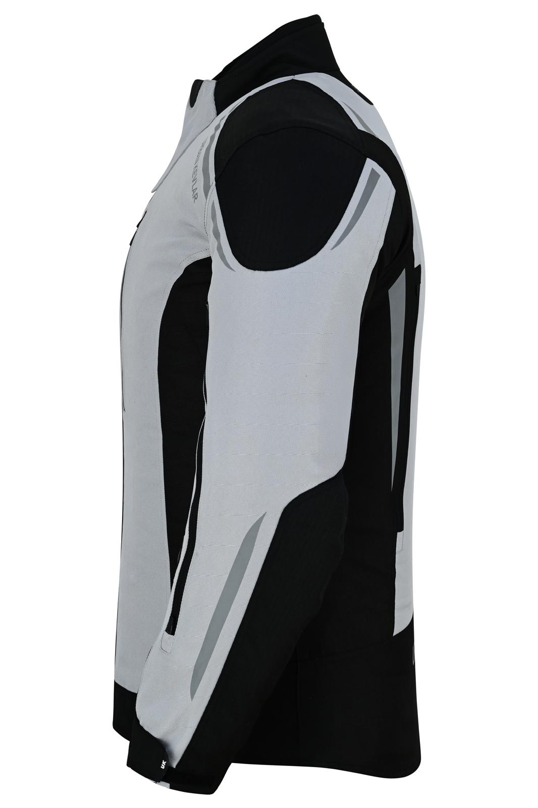 Urban Kevlar® Premium CORDURA Motorcycle Jacket | Waterproof & CE-Certified Armor – Grey