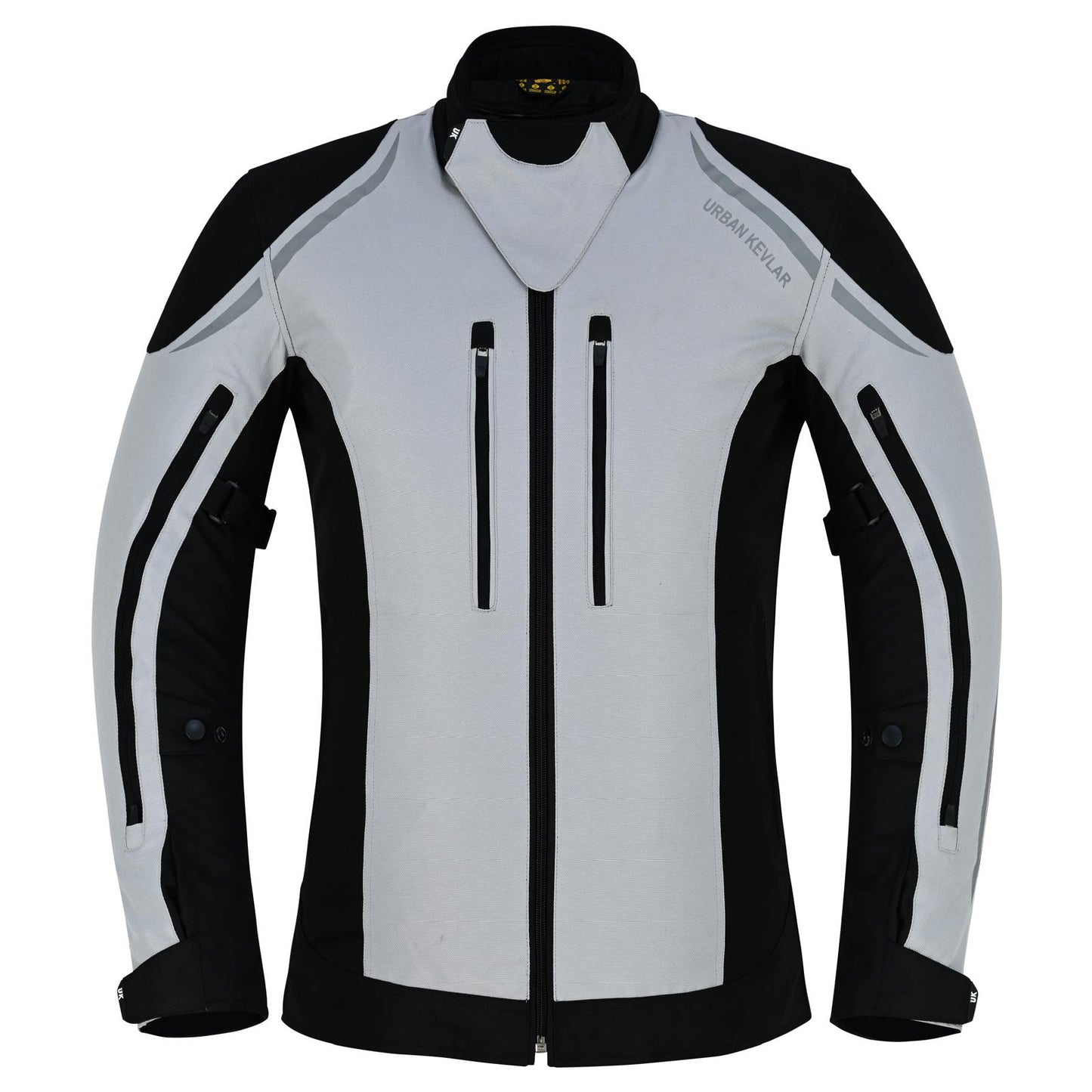 Urban Kevlar® Premium CORDURA Motorcycle Jacket | Waterproof & CE-Certified Armor – Grey