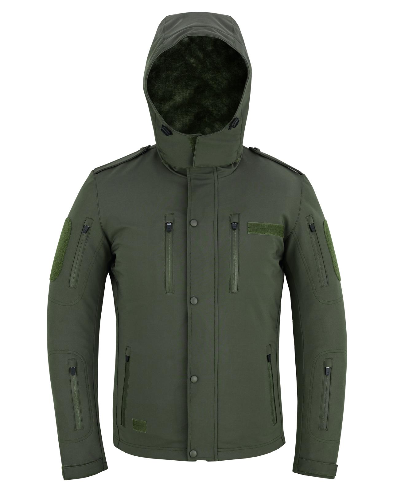 Urban Kevlar® Soft Shell Hooded Jacket – Water-Proof Windbreaker with Cat Fur Lining Removable Hoody - Urban Kevlar