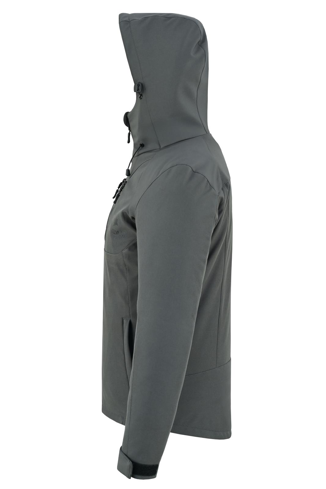 Urban Kevlar® Men’s Soft Shell Jacket Waterproof Windproof – Lightweight Outdoor Hiking Jacket with Hood, Breathable Cat Fur -Lined Coat for Camping - Urban Kevlar