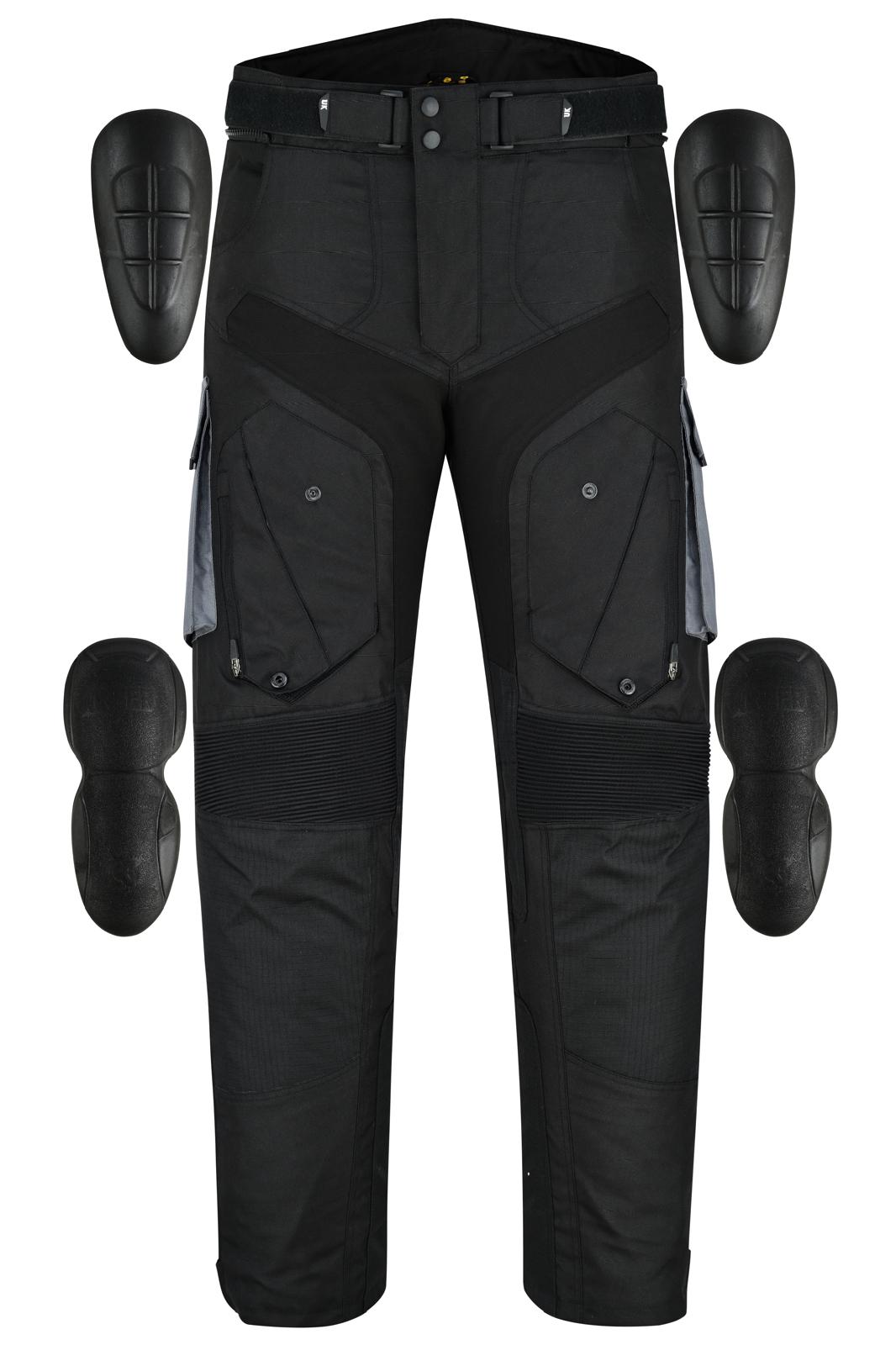 Urban Kevlar® Premium CORDURA Motorcycle Trouser | Waterproof CE-Certified Armor – Black/Grey - Urban Kevlar