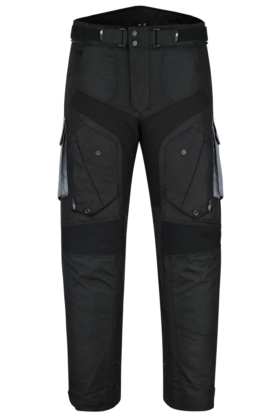 Urban Kevlar® Premium CORDURA Motorcycle Trouser | Waterproof CE-Certified Armor – Black/Grey
