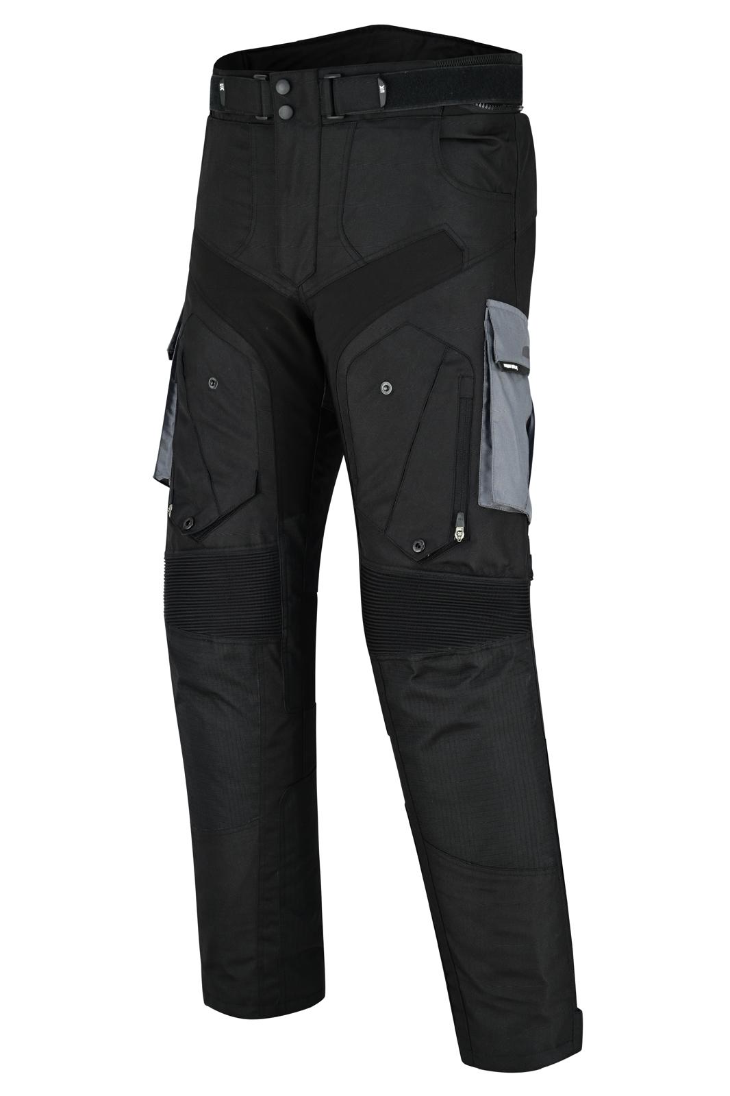 Urban Kevlar® Premium CORDURA Motorcycle Trouser | Waterproof CE-Certified Armor – Black/Grey