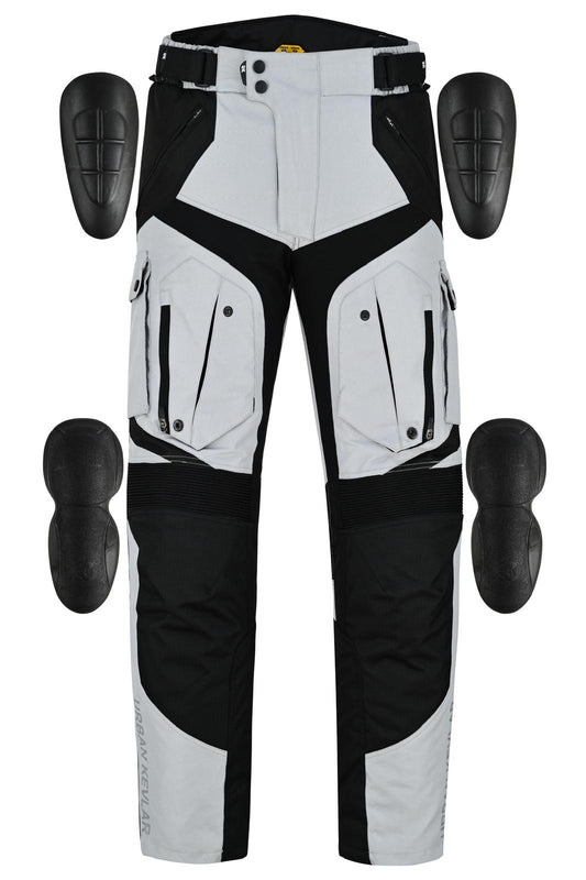 Urban Kevlar® Premium CORDURA Motorcycle Trouser | Waterproof  CE-Certified Armor – Grey